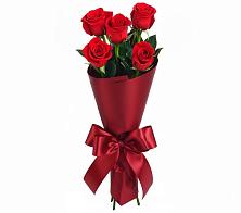 Букет 5 Красных роз Эдлесс Лав в Романовке
