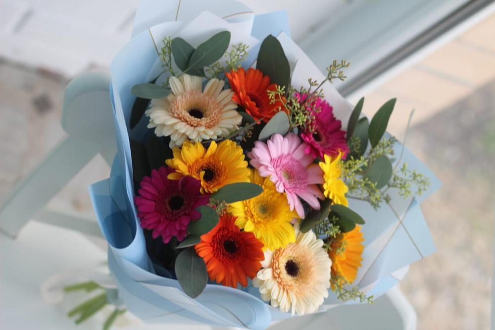 Букет цветов из: Герберы в Романовке