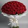 Букет 101 Красная роза Блэк Мэджик в Романовке