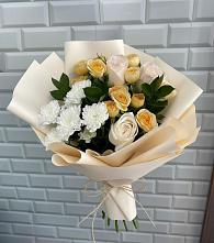 Букет цветов из:  Розы и Хризантемы в Романовке