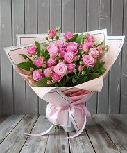 Букет Розовый кустик в Романовке