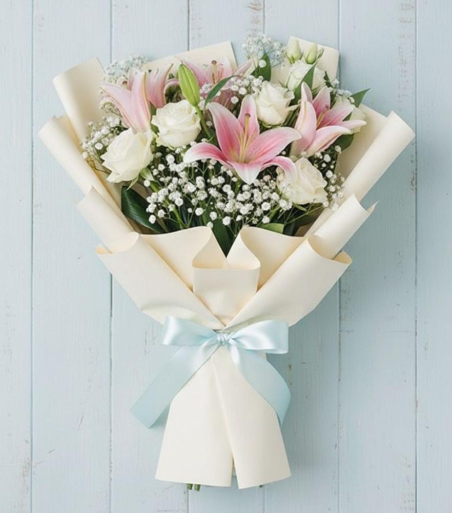 Букет цветов из: Лилии в Романовке