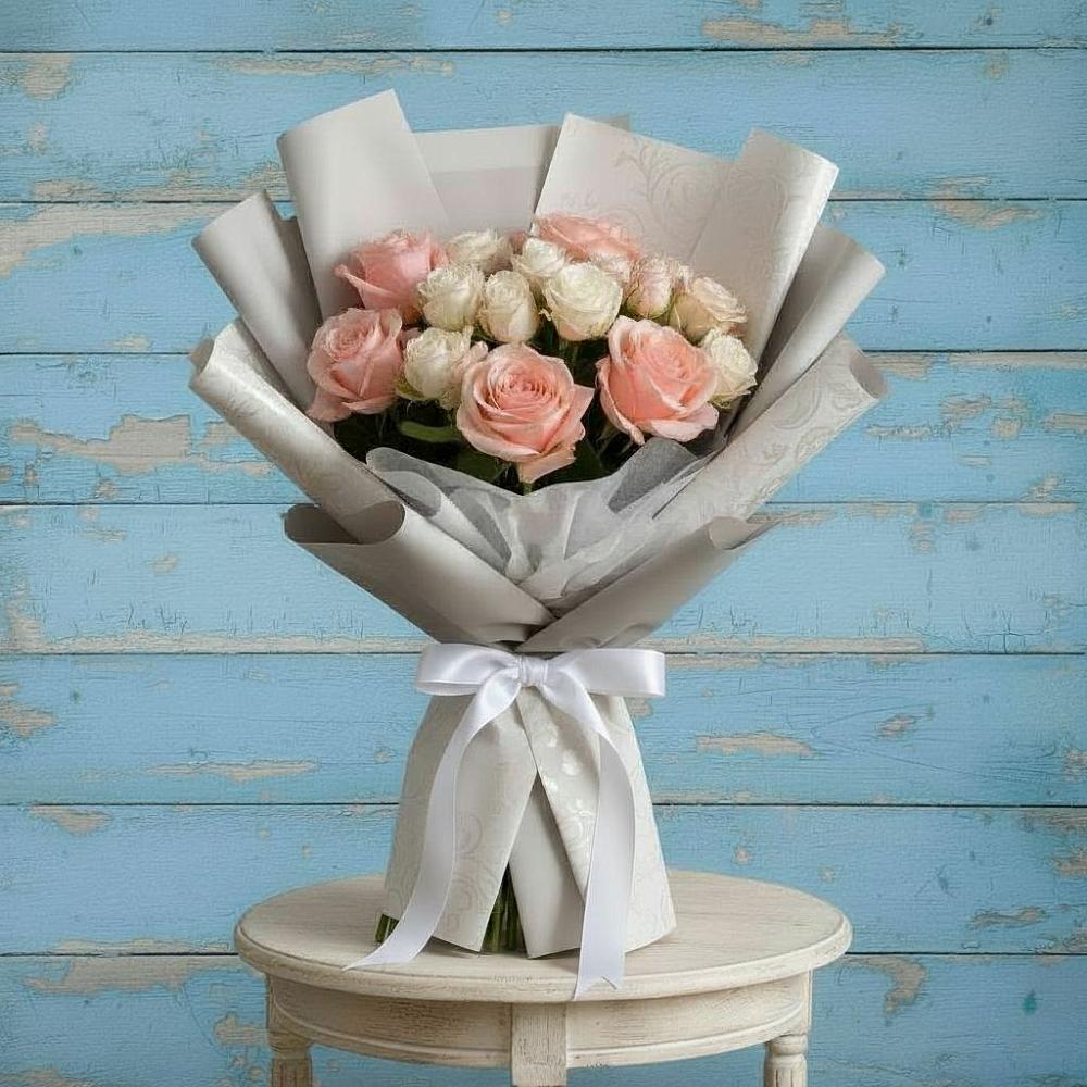 Букет цветов из: Розы в Романовке