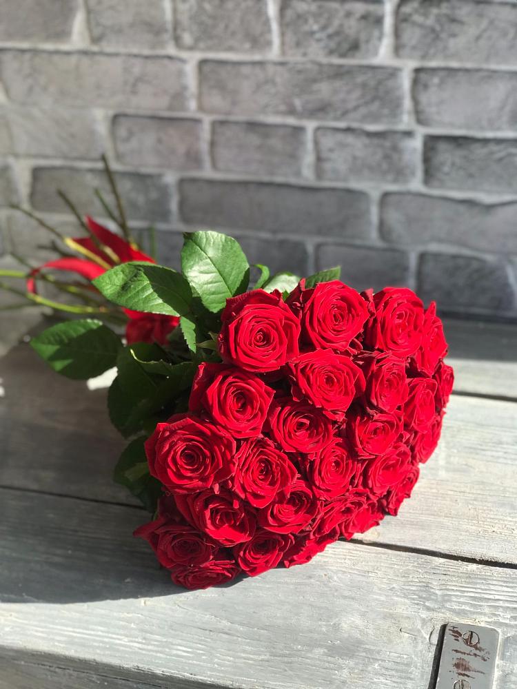 Букет Красные розы Фридом в Романовке