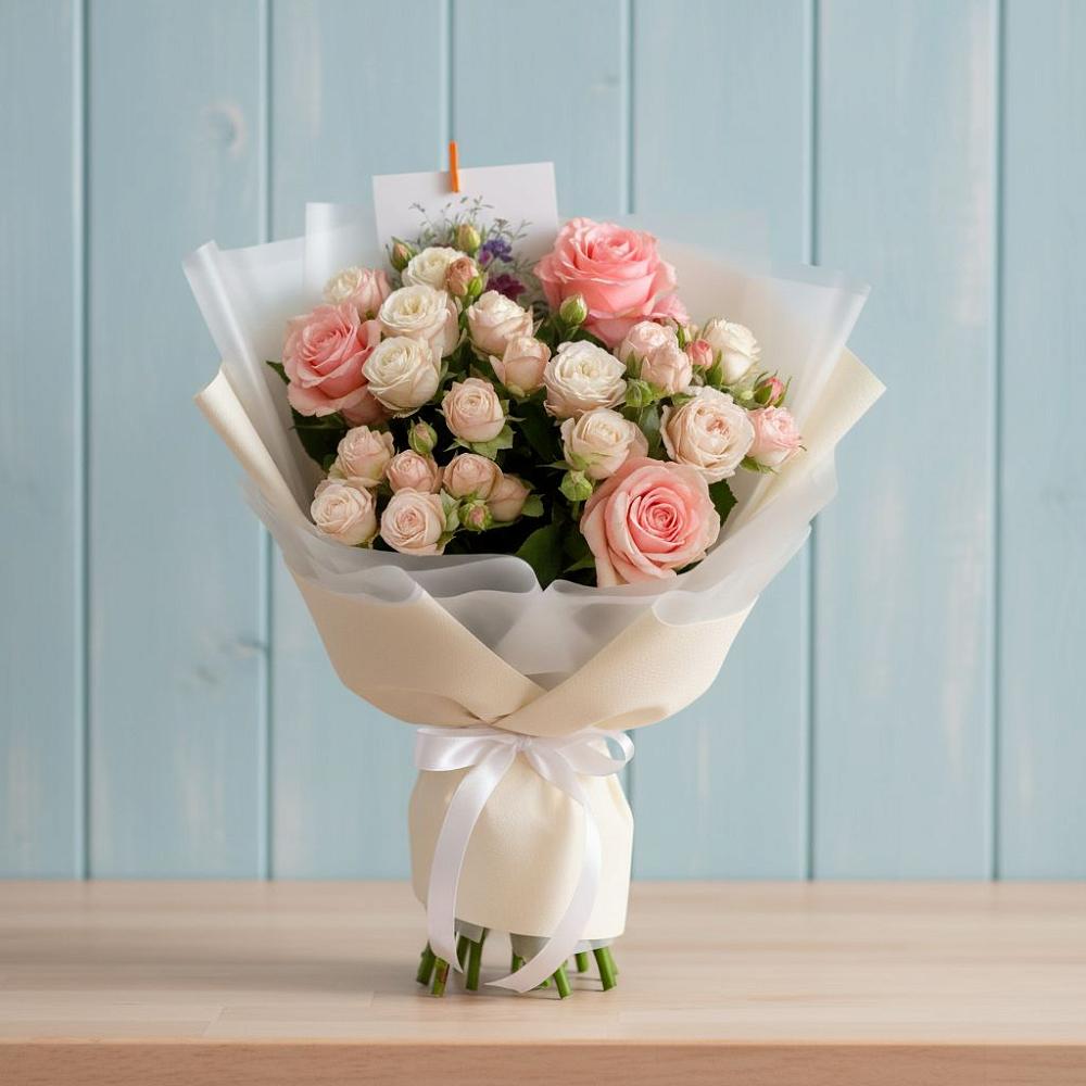 Букет цветов из: Розы в Романовке