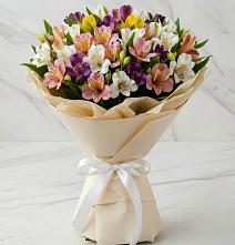 Букет цветов из:  Альстромерии #REPLACE_PRED# Романовке