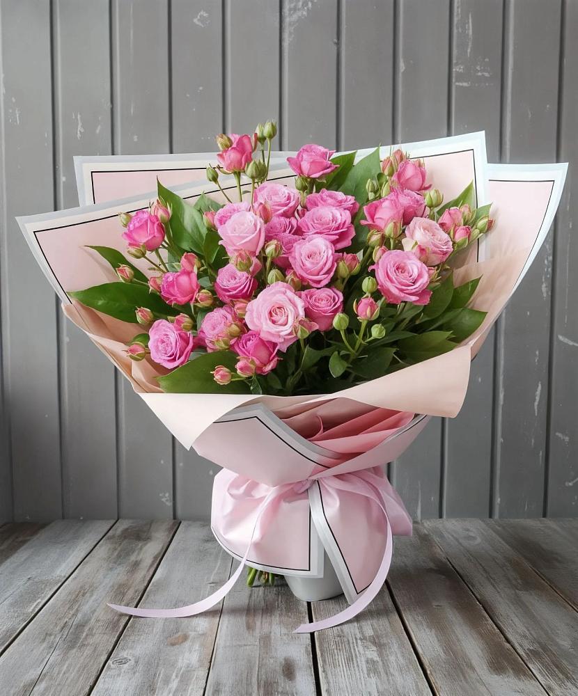 Букет Розовый кустик в Романовке