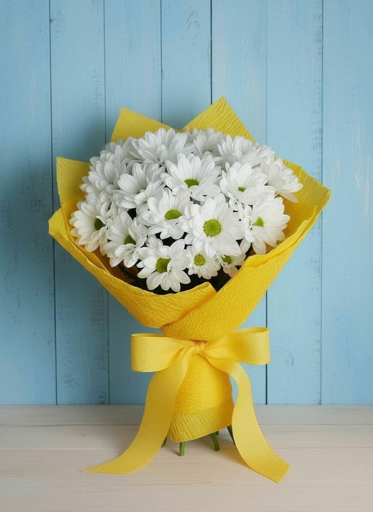 Букет цветов из: Хризантемы в Романовке