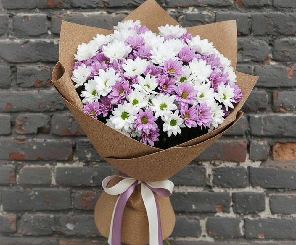 Букет цветов из: Хризантемы в Романовке