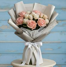 Букет цветов из:  Розы в Романовке