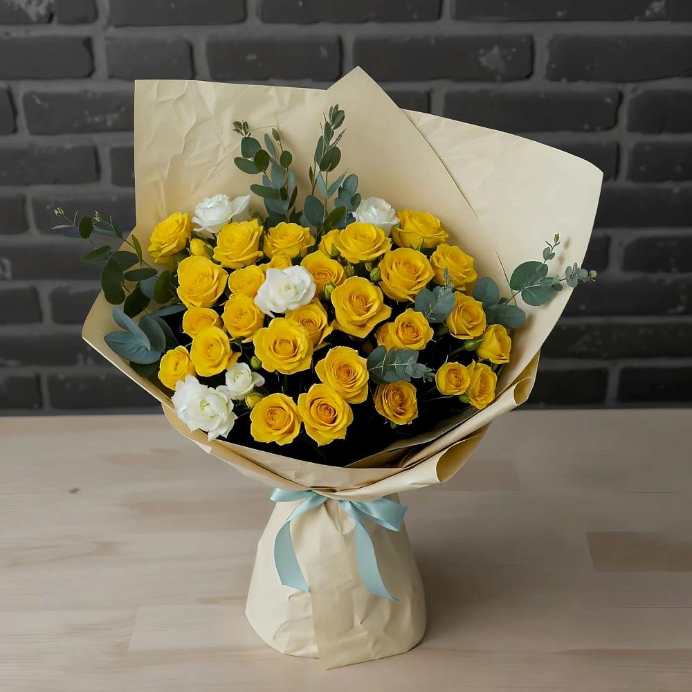 Букет цветов из: Розы в Романовке