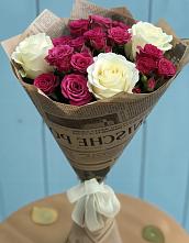 Букет цветов из:  Розы в Романовке