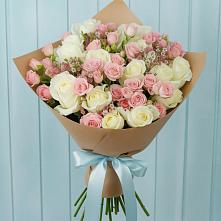 Букет цветов из:  Розы в Романовке